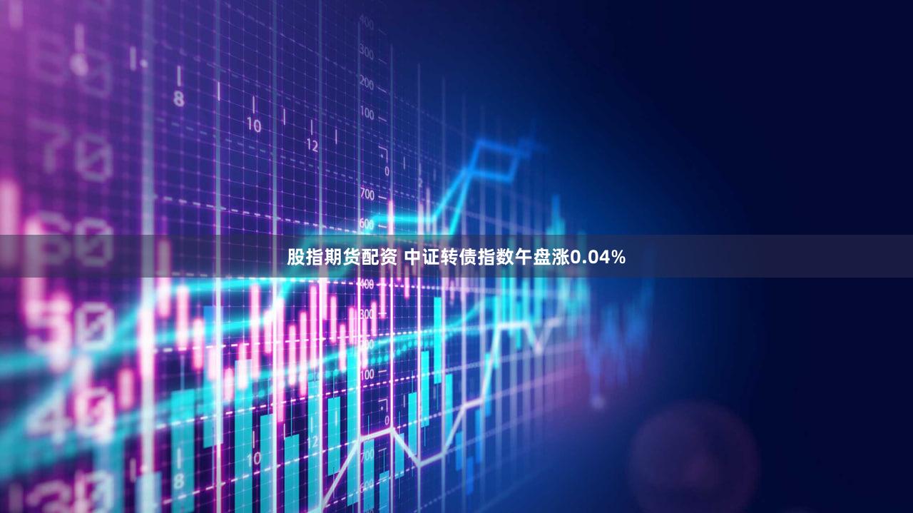股指期货配资 中证转债指数午盘涨0.04%
