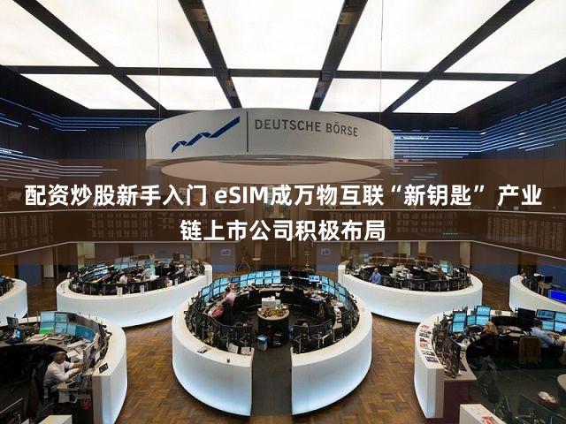 配资炒股新手入门 eSIM成万物互联“新钥匙” 产业链上市公司积极布局